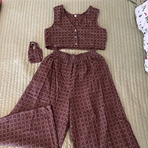 *SOLD* Fashion Brand Company vest and pants set